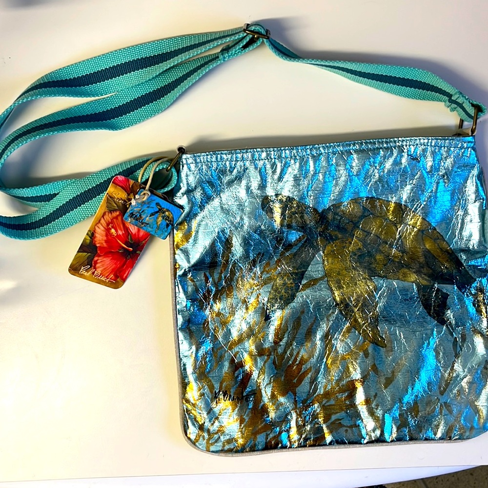 Brand new with tags Paul Brent sea turtle cross body bag.